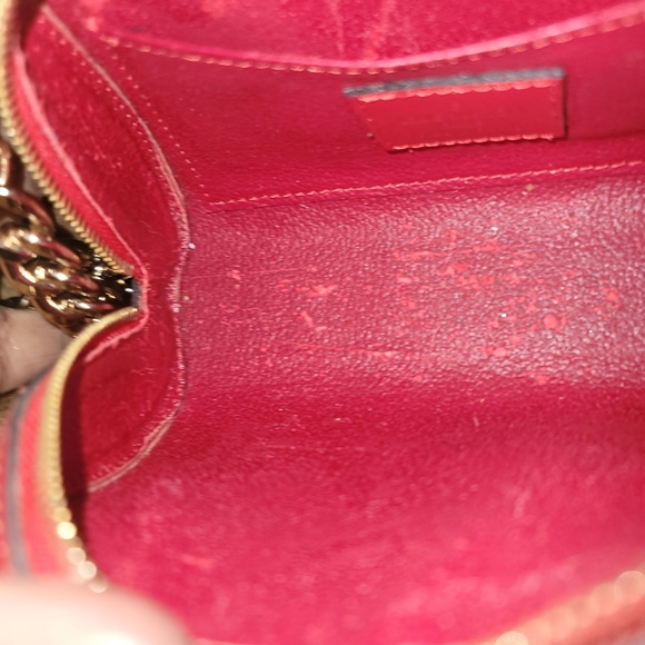 Louis Vuitton Epi Dauphine Jaune Red Clutch Toiletry Crossbody Bag Authentic - Picture 8 of 16